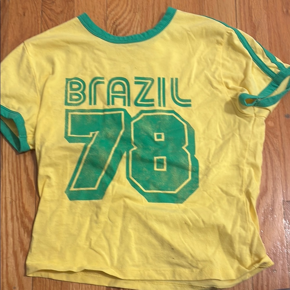 Kids Yellow Brazil 78 T-Shirt